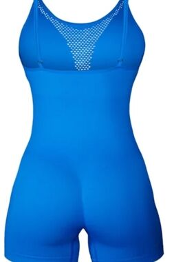 New Never Wear, Blue Women's Active Romper Jumpsuit
